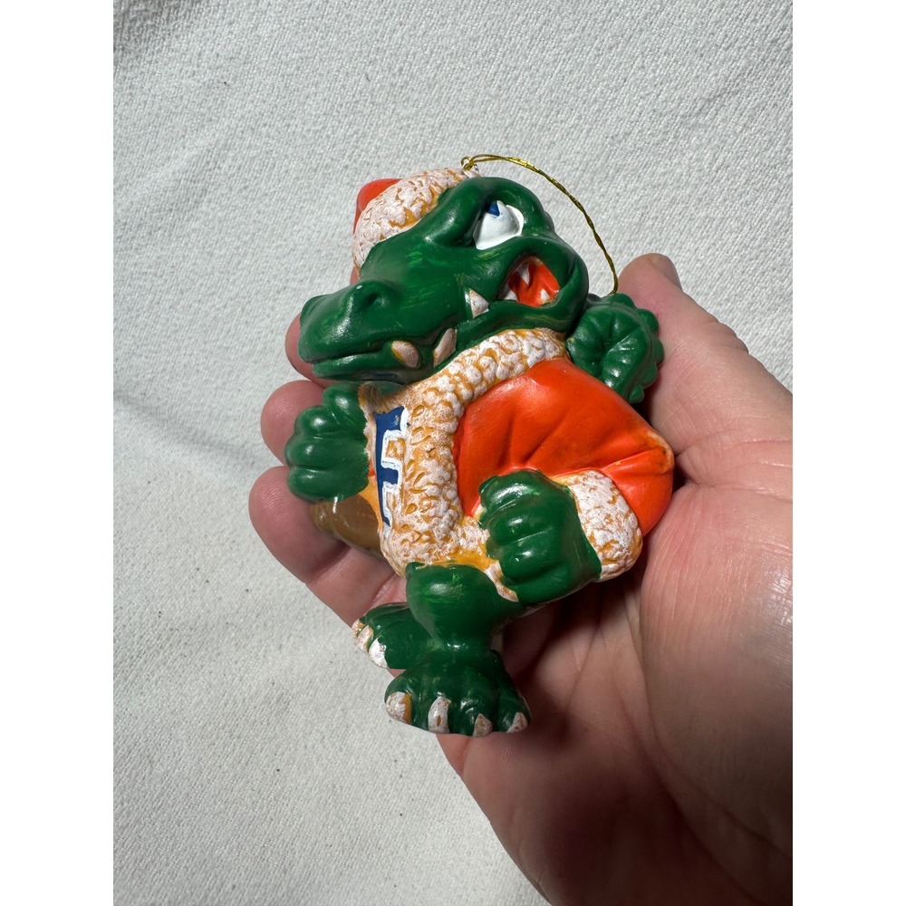 Vintage 1996 Florida Gators Santa Albert Mascot Christmas Ornament UF NCAA